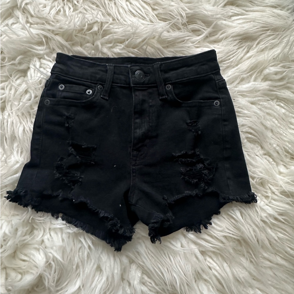00 black vintage high rise shorts from aéropostale